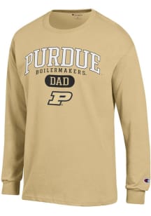 Champion Purdue Boilermakers Gold Dad Pill Jersey Long Sleeve T Shirt