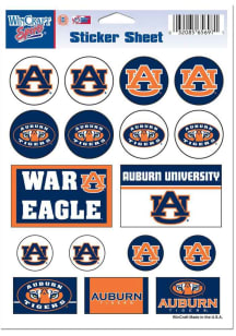 Auburn Tigers 5x7 Sheet Stickers - Orange