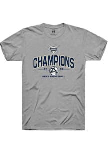 Summit Sportswear Akron Zips Grey MAC 2026 Men's Basketball Champions Short Sleeve T Shirt