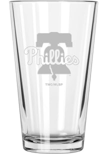 Philadelphia Phillies Etched Pint Glass - Blue