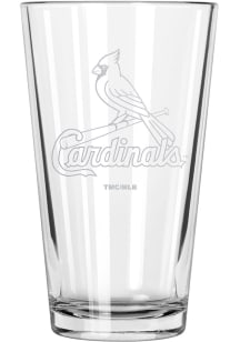 St Louis Cardinals Etched Pint Glass - Red