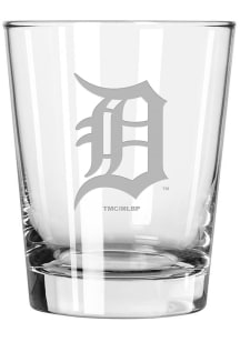 Detroit Tigers 15oz Etched Rock Glass - Blue