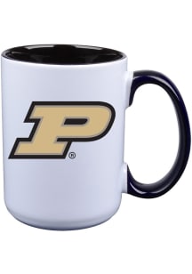 Purdue Boilermakers 15oz Inner Color Ceramic Mug - Black