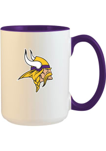 Minnesota Vikings 15oz Inner Color Ceramic Mug - Purple