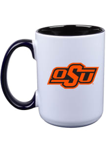 Oklahoma State Cowboys 15oz Inner Color Ceramic Mug - Orange