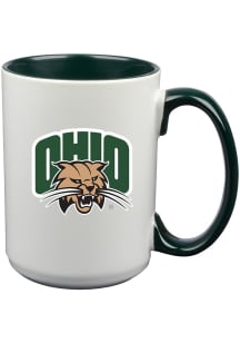 Ohio Bobcats 15oz Inner Color Ceramic Mug - Green