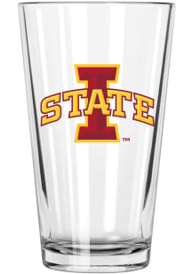 Iowa State Cyclones 17oz Color Logo Mixing Pint Glass - White