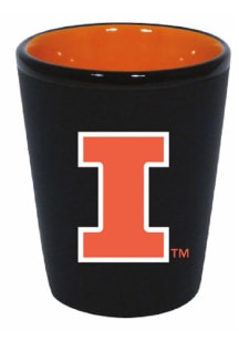 Illinois Fighting Illini 2oz Matte Black Shot Glass