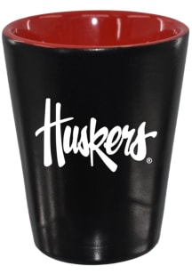 Nebraska Cornhuskers 2oz Matte Black Shot Glass