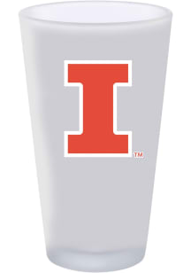 Illinois Fighting Illini 16oz White Frosted Pint Glass - White
