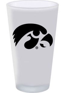 Iowa Hawkeyes 16oz White Frosted Pint Glass - White