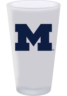 Michigan Wolverines 16oz White Frosted Pint Glass - White