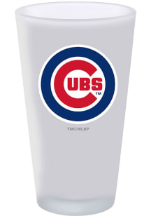 Chicago Cubs 16oz White Frosted Pint Glass - White