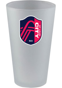 St Louis City SC 16oz White Frosted Pint Glass - White