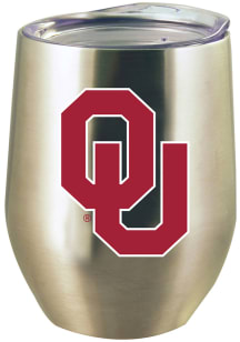 Oklahoma Sooners 12oz Stainless Steel Stainless Steel Stemless - Silver