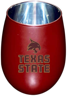 Texas State Bobcats 12oz Stainless Steel Stainless Steel Stemless - Red