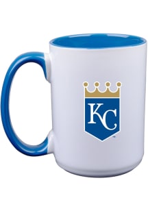 Kansas City Royals 15oz Crown Logo Ceramic Mug - Blue