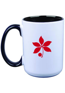Ohio State Buckeyes 15oz Buckeye Leaf Logo Ceramic Mug - Black