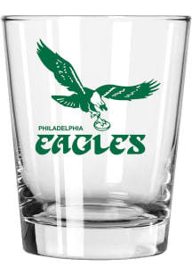 Philadelphia Eagles 15oz Retro Bird Logo Rock Glass - White