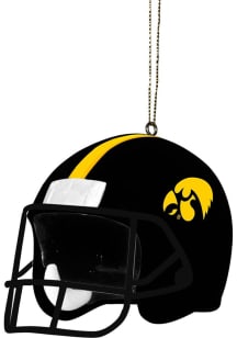 Iowa Hawkeyes helmet shaped Ornament - Black