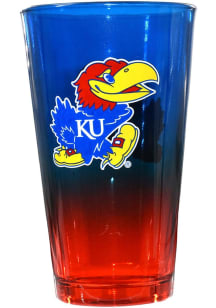 Kansas Jayhawks Ombre Pint Glass - Blue