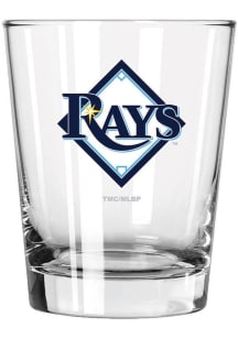 Tampa Bay Rays 15oz Double Old Fashioned Rock Glass - White