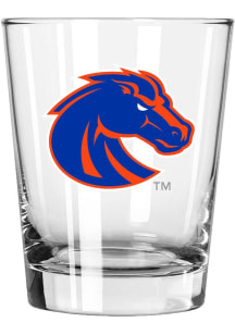 Boise State Broncos 15oz Double Old Fashioned Rock Glass - White