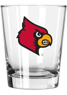 Louisville Cardinals 15oz Double Old Fashioned Rock Glass - White