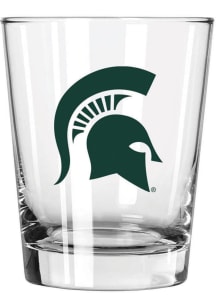 Michigan State Spartans 15oz Double Old Fashioned Rock Glass - White