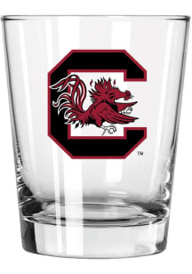 South Carolina Gamecocks 15oz Double Old Fashioned Rock Glass - White