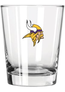 Minnesota Vikings 15oz Double Old Fashioned Rock Glass - White