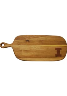 Illinois Fighting Illini Acacia Paddle Cutting Board