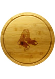 Boston Red Sox 13 Inch Bamboo Lazy Susan Cutting Board