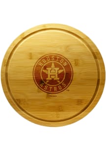 Houston Astros 13 Inch Bamboo Lazy Susan Cutting Board