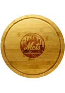 New York Mets 13 Inch Bamboo Lazy Susan Cutting Board