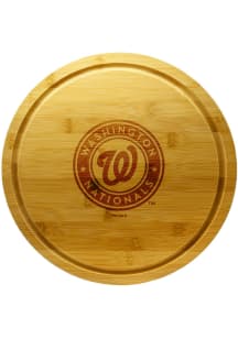 Washington Nationals 13 Inch Bamboo Lazy Susan Cutting Board
