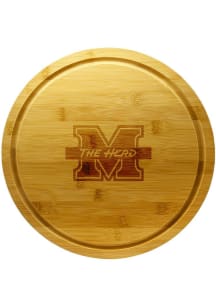 Marshall Thundering Herd 13 Inch Bamboo Lazy Susan Cutting Board