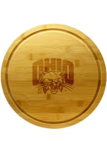 Ohio Bobcats 13 Inch Bamboo Lazy Susan Cutting Board