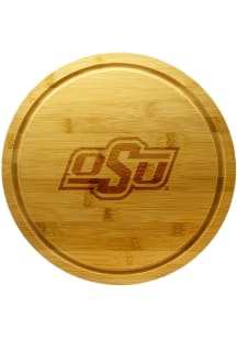 Oklahoma State Cowboys 13 Inch Bamboo Lazy Susan Cutting Board