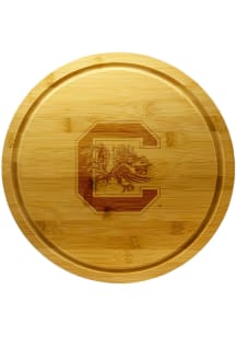 South Carolina Gamecocks 13 Inch Bamboo Lazy Susan Cutting Board