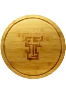 Texas Tech Red Raiders 13 Inch Bamboo Lazy Susan Cutting Board