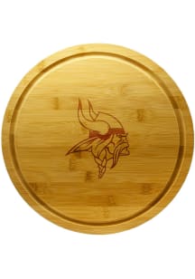 Minnesota Vikings 13 Inch Bamboo Lazy Susan Cutting Board