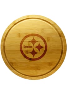 Pittsburgh Steelers 13 Inch Bamboo Lazy Susan Cutting Board