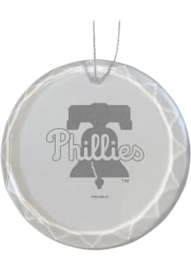 Philadelphia Phillies Glass Ornament - White
