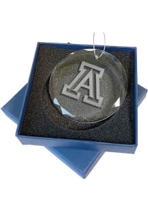 Arizona Wildcats Glass Ornament - White