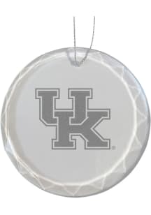 Kentucky Wildcats Glass Ornament - White