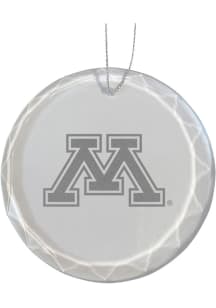 Minnesota Golden Gophers Glass Ornament - White