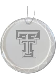 Texas Tech Red Raiders Glass Ornament - White