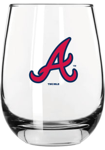 Atlanta Braves 16oz Stemless Wine Glass - White