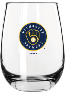 Milwaukee Brewers 16oz Stemless Wine Glass - White